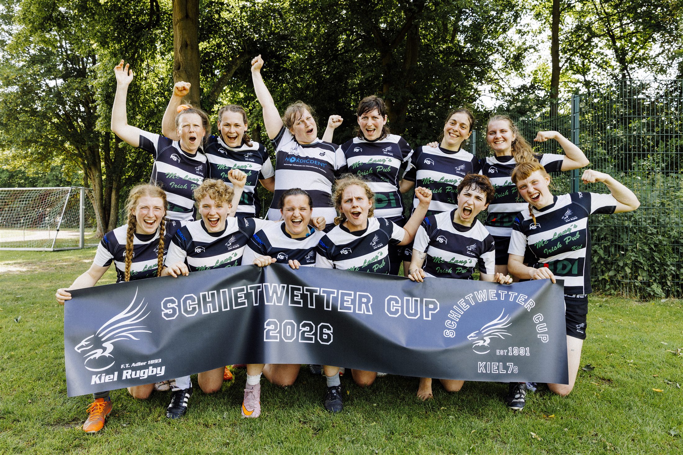 Damenmannschaft von Kiel Rugby beim Schietwettercup 2026