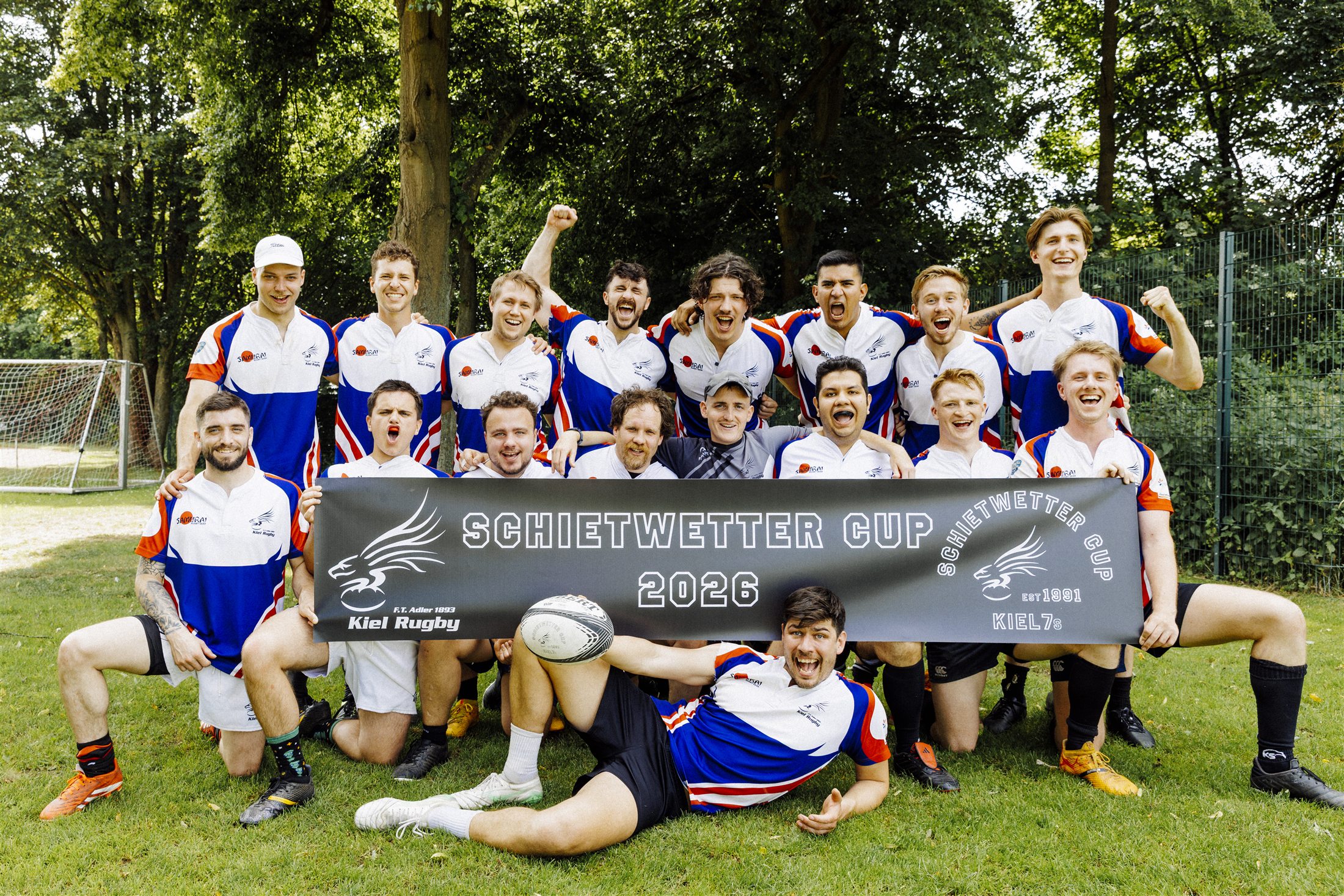 Herrenmannschaft von Kiel Rugby beim Schietwettercup 2026